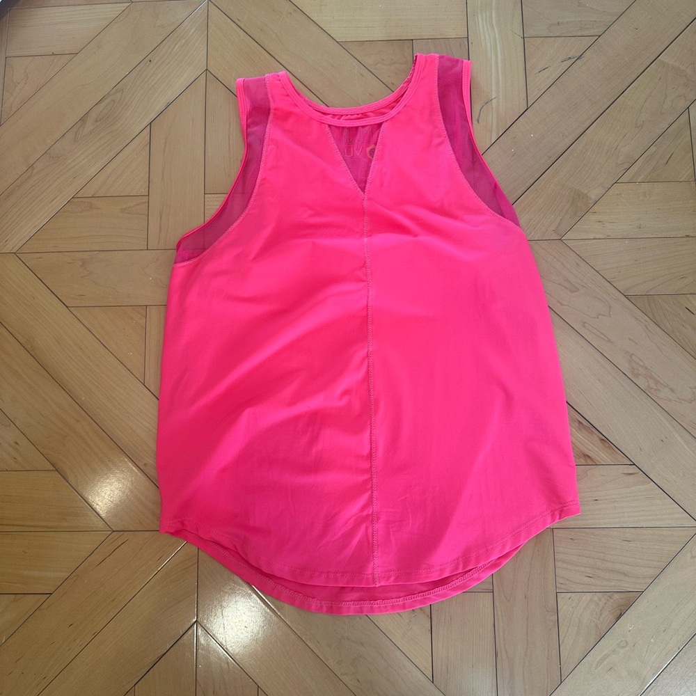 Lucky in Love Chill out tank, coral crush, size small